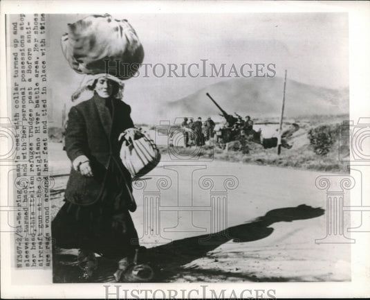 Press Photo Wearing A Man's Coat With Collar Turned Up & Sleeves Turned Back