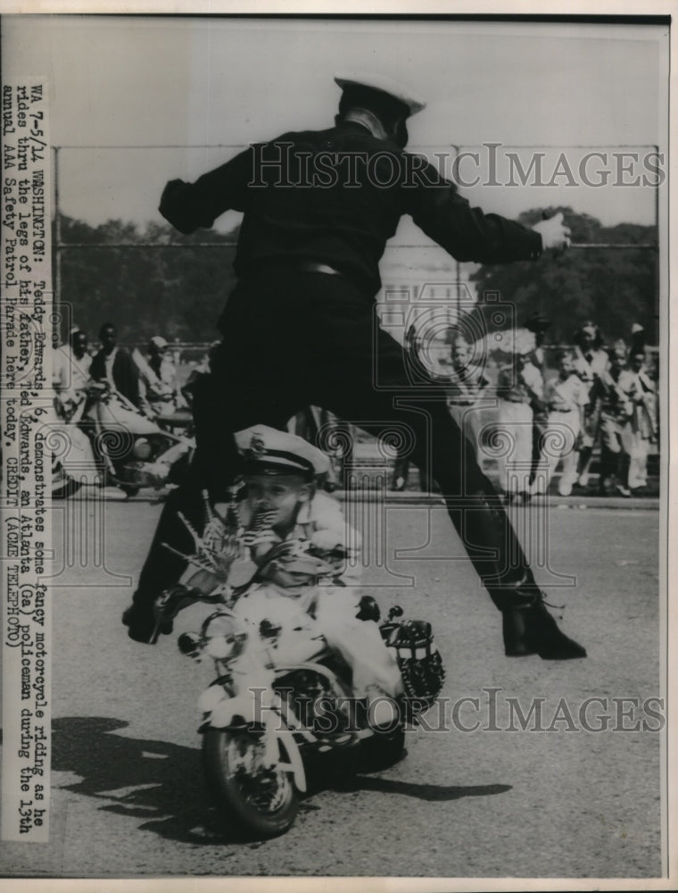 1949 Press Photo Safety Patrol Parade in  Atlanta- Historic Images