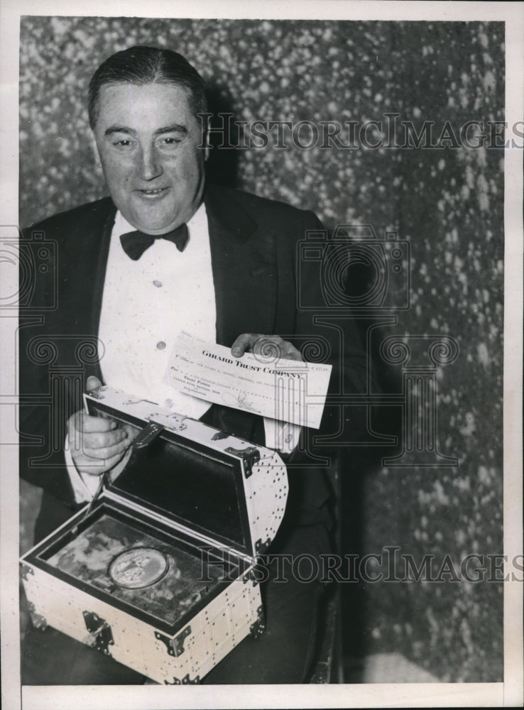 1935 Press Photo Charles Meigs Riddle Cadwalader Philadelphia Natural Sciences