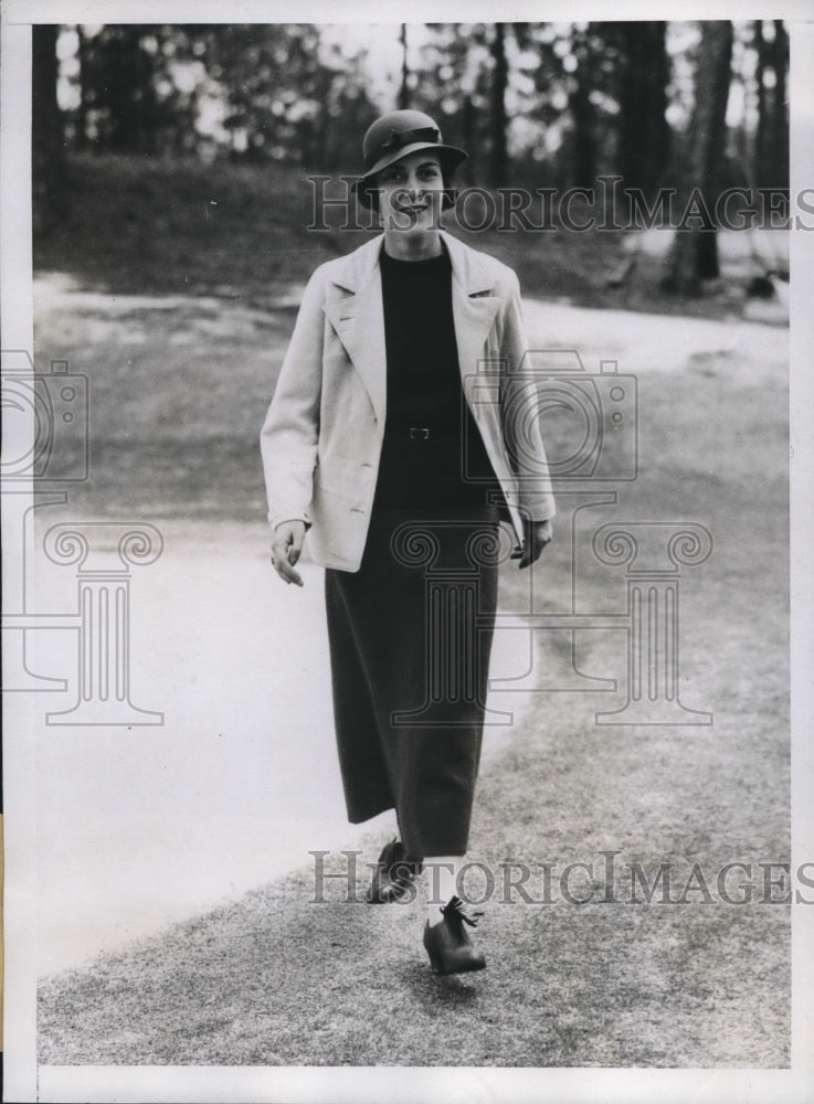 1934 Press Photo Kate H McCreary Philadelphia Debutante Daughter - Historic Images