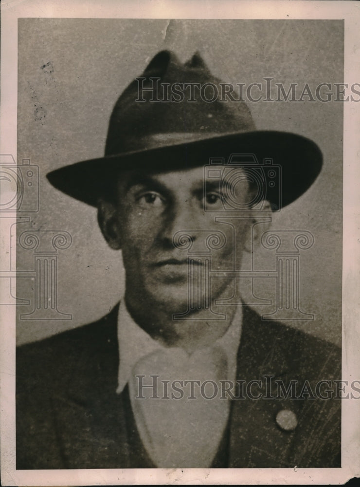 1929 Press Photo August Pasool arrested for kidnapping- Historic Images