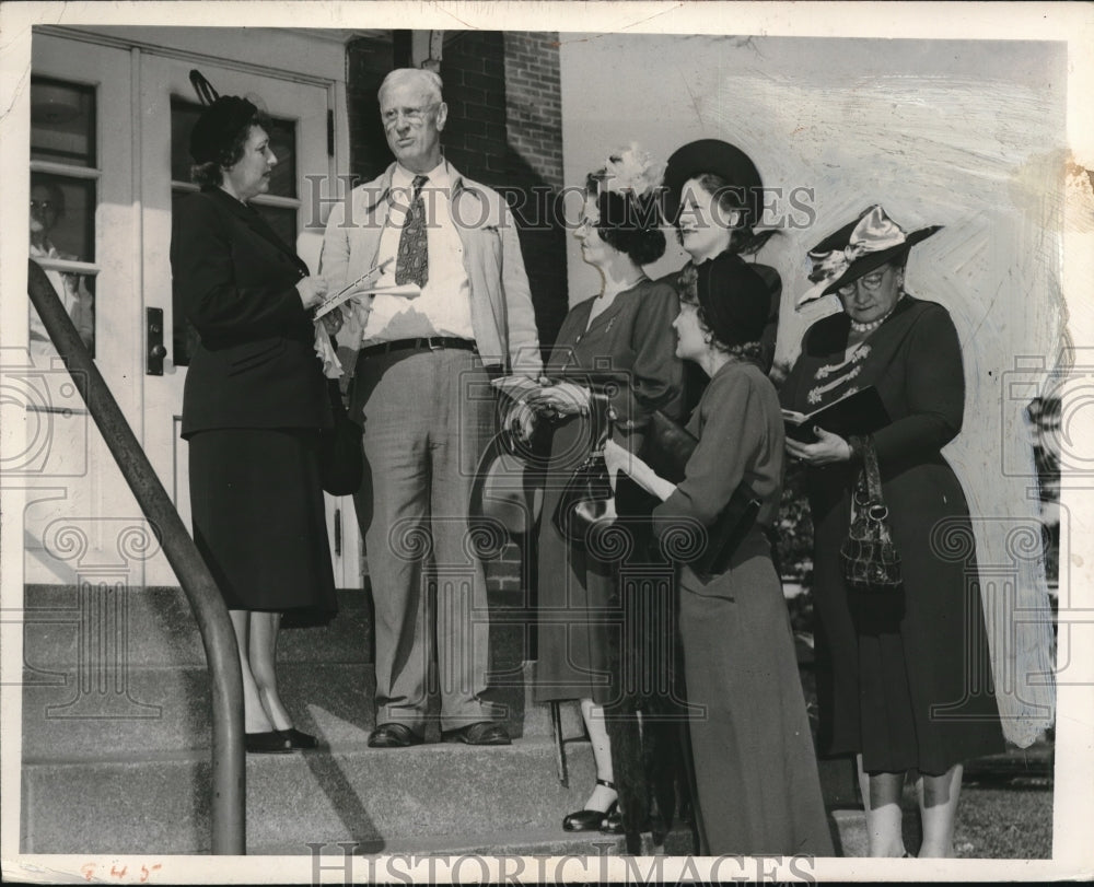 1949 Press Photo Mrs R Engel,Dr FL Keiser,Mr sR Slabaugh,Mrs K Gardner,Mrs Otte,