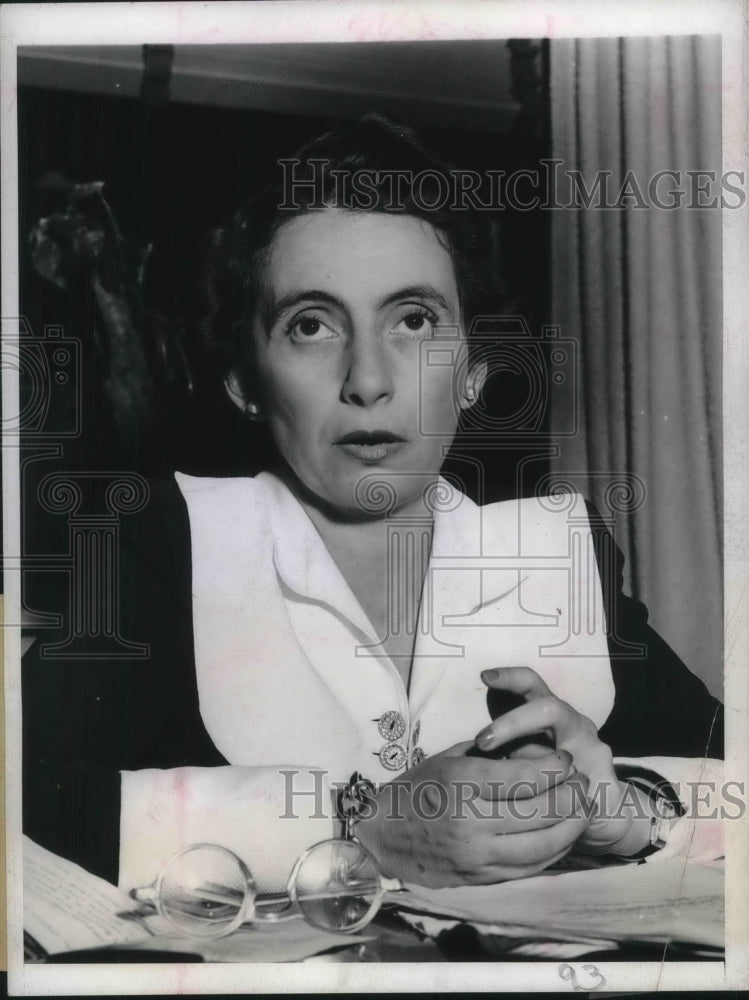 1942 Press Photo NYC, Mrs Anna Rosenberg, War Manpower commission- Historic Images