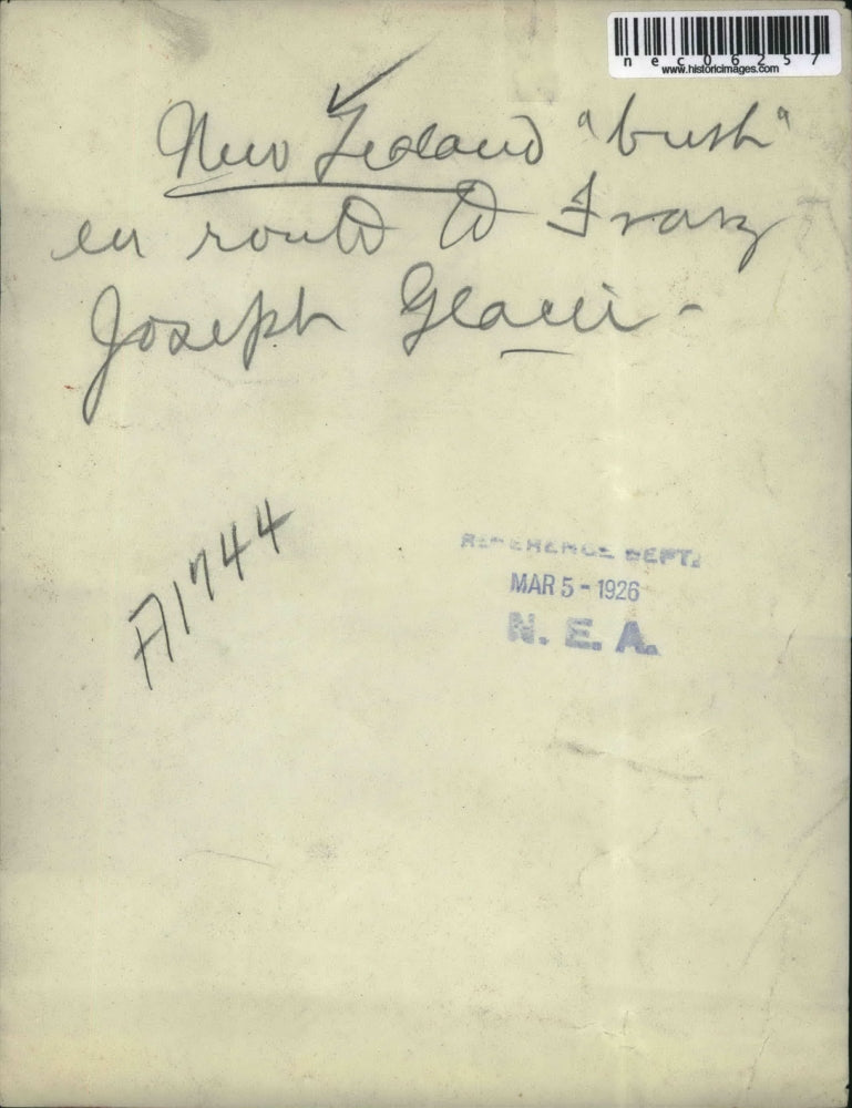 1926 Press Photo New Zealand "Bush" Route to Franz Joseph Glacier - nec06257