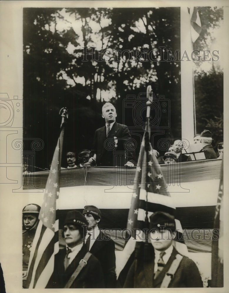 1927 Press Photo Howard Savage,Natl Cmdr of American Legion- Historic Images