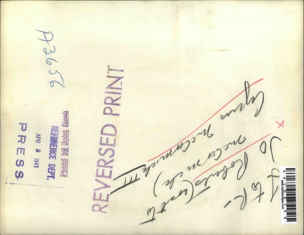 1942 Press Photo Jo Roberts & Cyrus McCormick