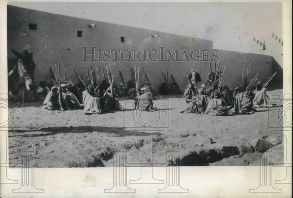 1934 Press Photo French Foreign Legion garrison at Akka,Africa - nec06857