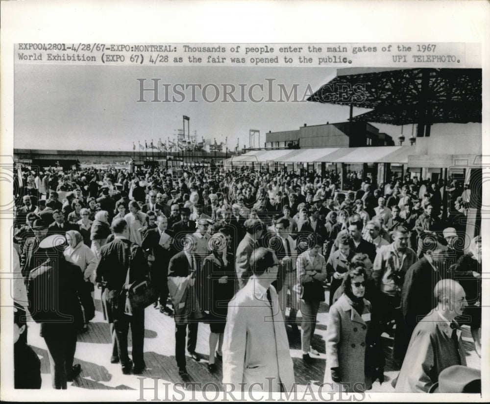 1967 Press Photo World Exhbition gates - Historic Images
