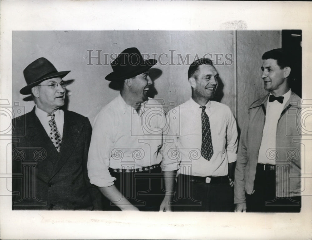 1946 Press Photo Harry Wisler, Otis Neblett, Leverett Miller, and Harry Zabst