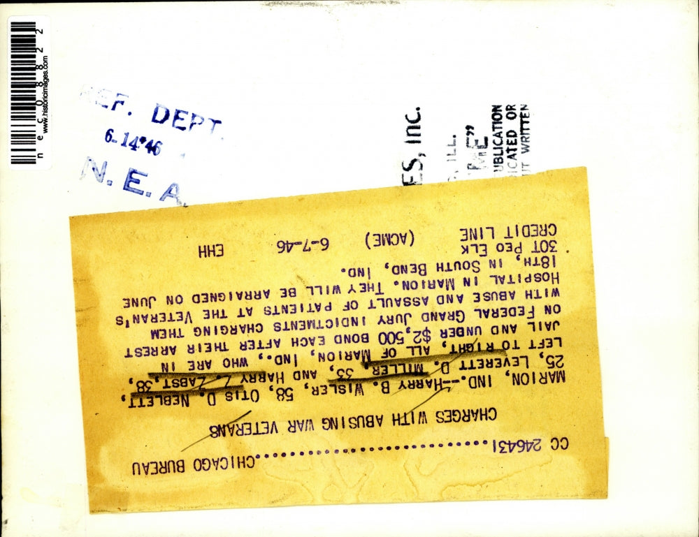 1946 Press Photo Harry Wisler, Otis Neblett, Leverett Miller, and Harry Zabst