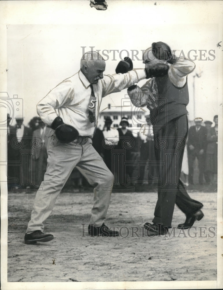 1933 Press Photo Corporal William Judd, 92, George Washington Brown, 80- Historic Images