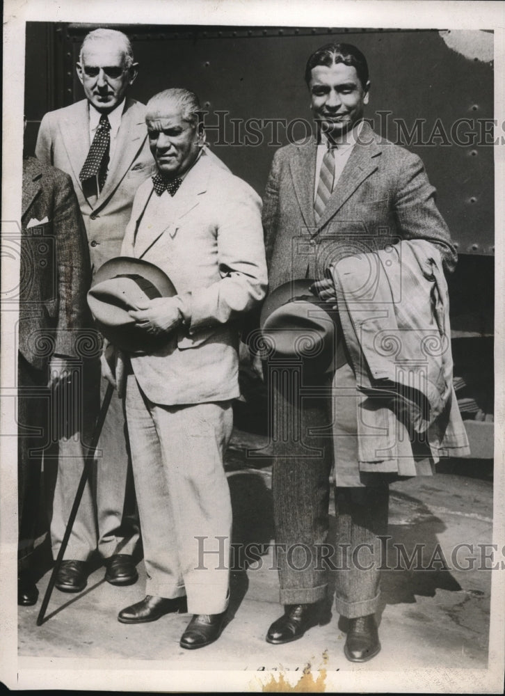 1933 Press Photo Maharajah Gaekwar of Baroda visits Los Angeles