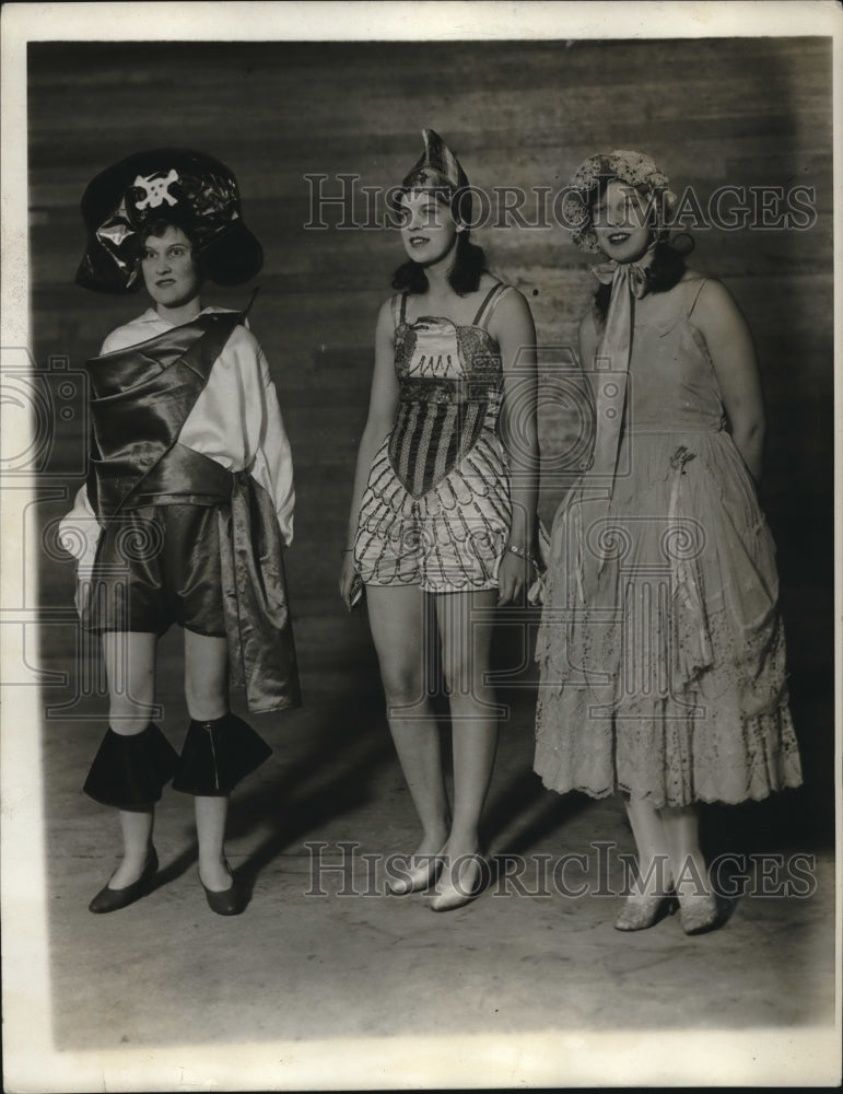 1930 Press Photo Dorothy Saunders Helen Bunnell Shirley Bunnell- Historic Images