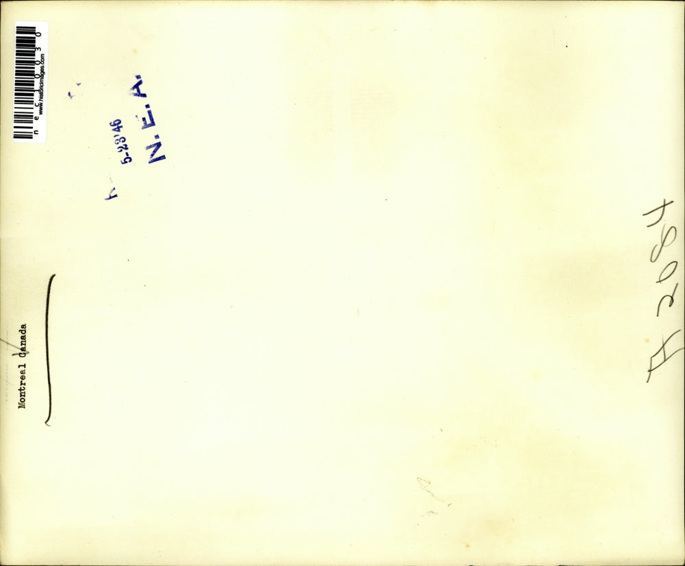 1946 Press Photo Montreal Canada