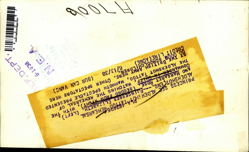 1938 Press Photo Princess Elizabeth , Margaret Rose, Mammoth