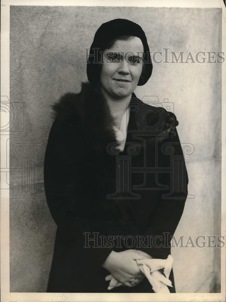 1930 Press Photo Miss Gertrude Bancroft Attorney-Gen. William D. Mitchell- Historic Images