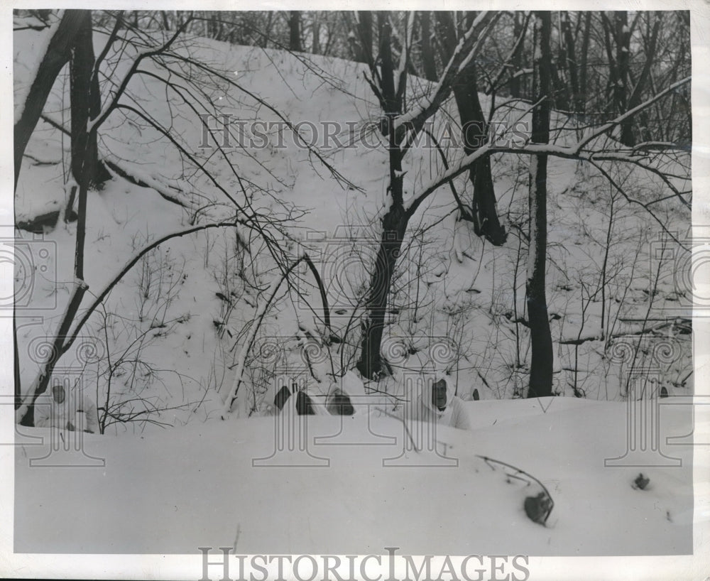 1942 Press Photo Disguised Machine Gun Wisconsin Reserve Officer Training Corps