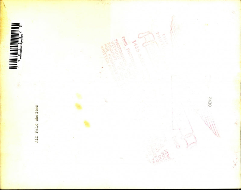 Load image into Gallery viewer, Press Photo People in Air Raid Shelter in Unknown Location
