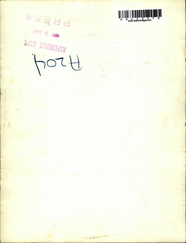 1935 Press Photo Scenic Landscaped Water Pond Overflowing Into Rock Garden