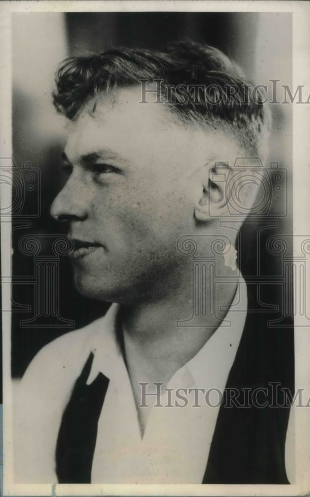 1929 Press Photo Joseph Wendt Called Lindy for Look-a-Like Flyer