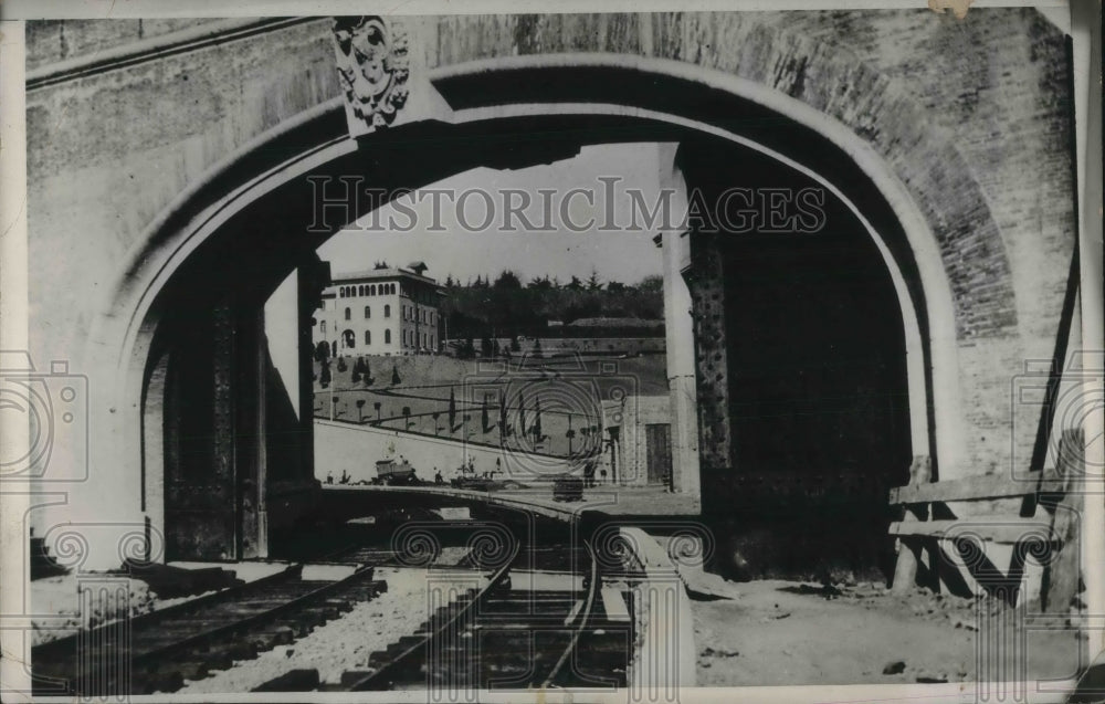 1932 Press Photo Vatican Railway System Nearing Completion