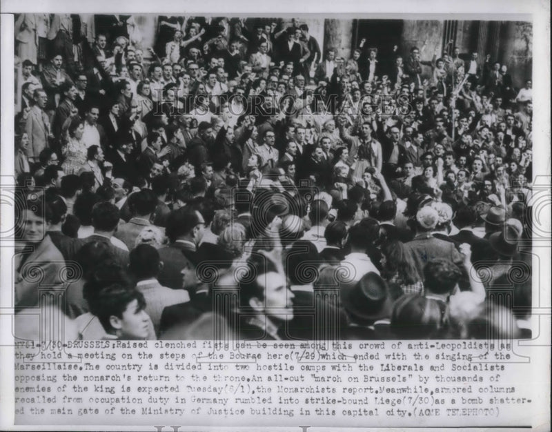 Load image into Gallery viewer, 1950 Press Photo Brusels Meeting of the Bourse

