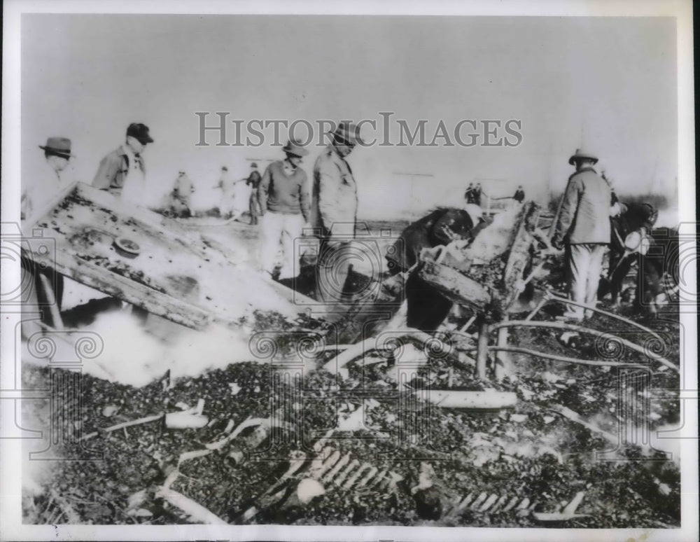 1949 Press Photo Univeristy of Oklahoma after Fire - Historic Images