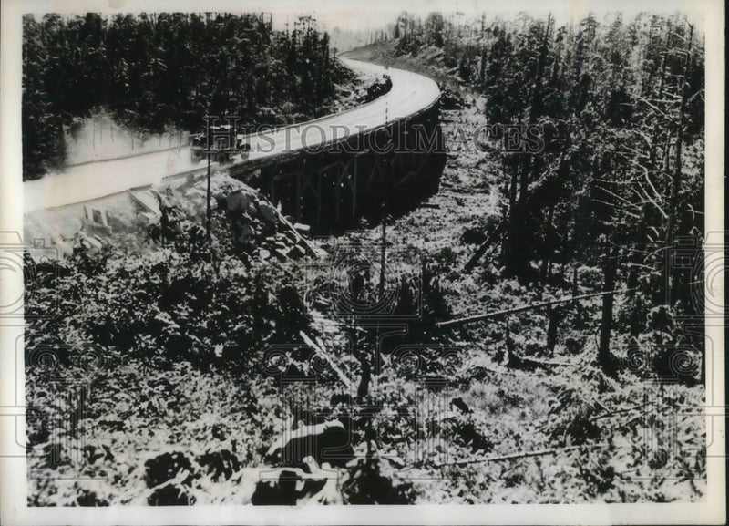 Load image into Gallery viewer, 1941 Press Photo Army Engineers rush Alaskan Defense Construction
