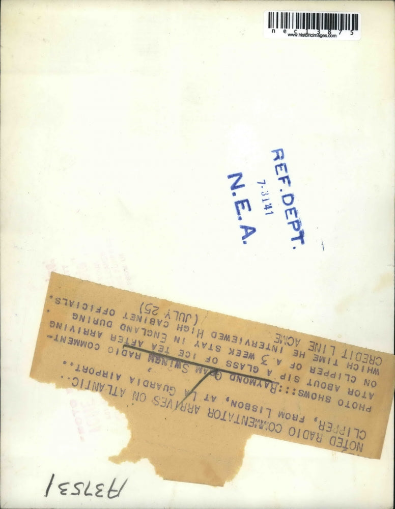 1941 Press Photo Radio Commentator Raymond Swingh