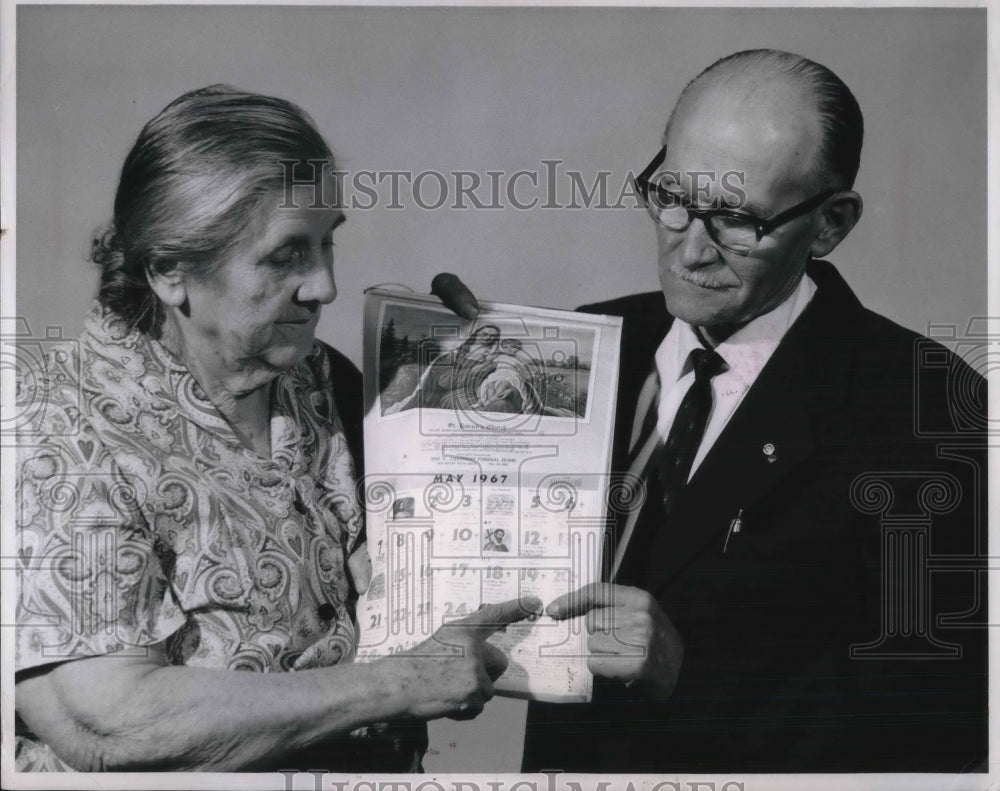 1967 Press Photo Mr. and Mrs. John Simko Deaf Couple 50th Wedding Anniversary
