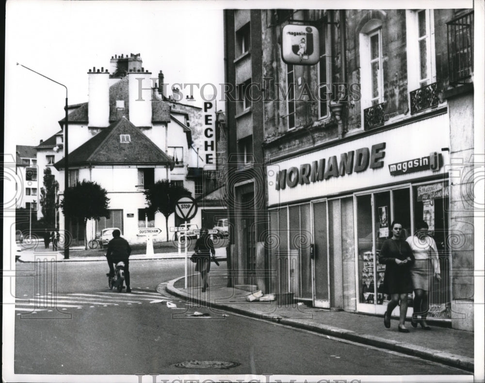1969 Press Photo French City of Caen Reconstruction Photo