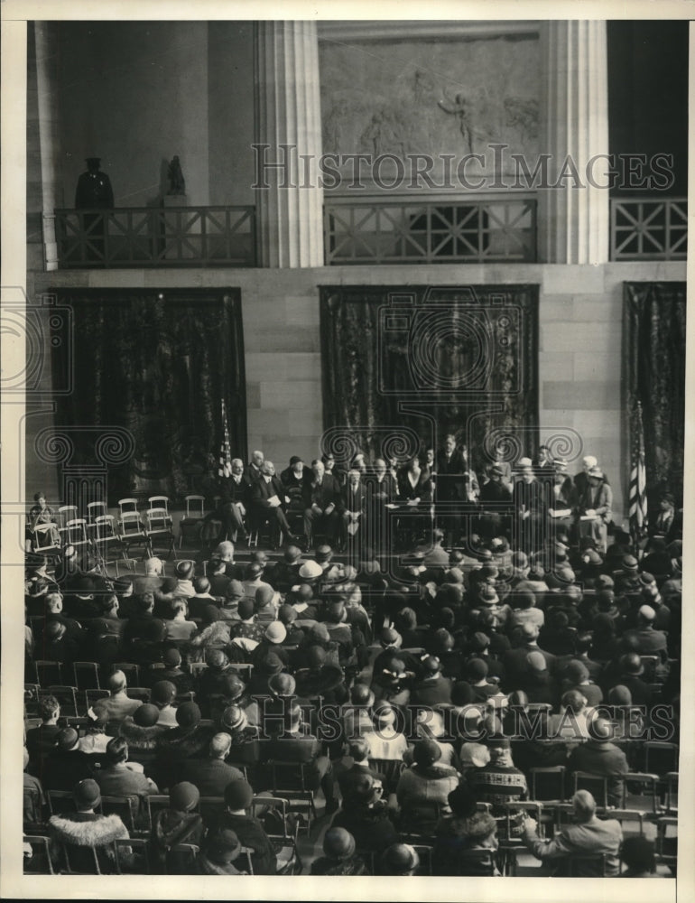 1933 Press Photo George Washington Memorial Held at Pennsylvania Museum of Art - Historic Images