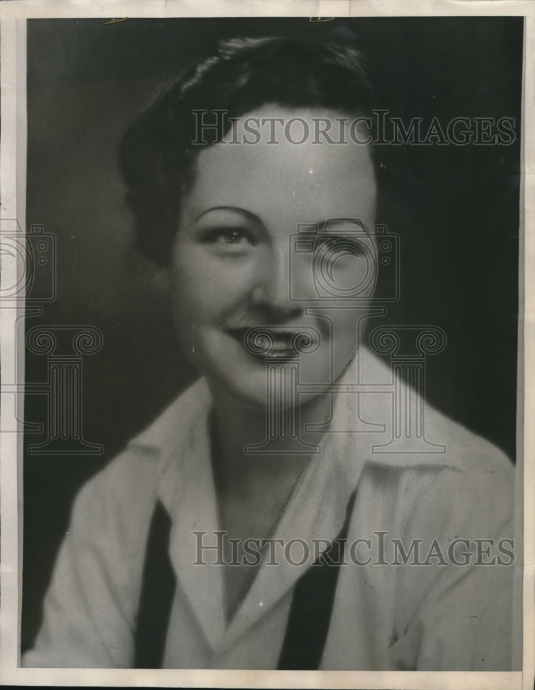 1933 Press Photo 18 Year Old Jean Smith Found In Ravine In Beverly Hills