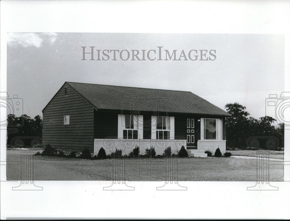 1958 Press Photo Suburban Ranch Home In Twinsburg Ohio Mountain Park Estates