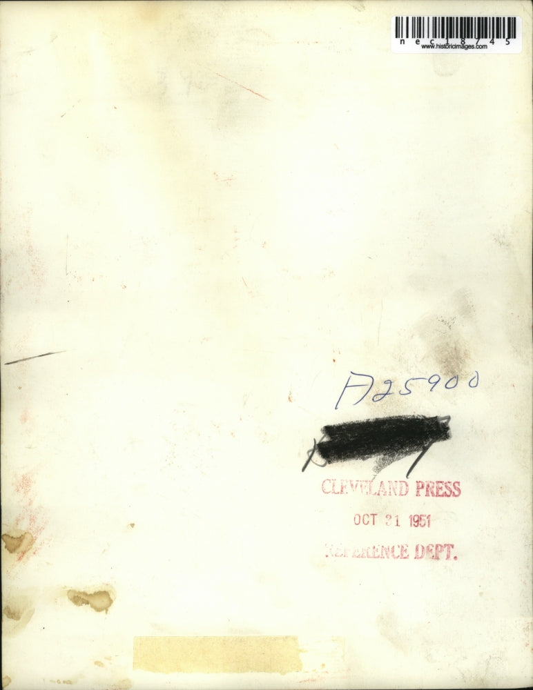 1951 Press Photo Cops Attack Striking Queen Elizabeth Dockworkers In New York