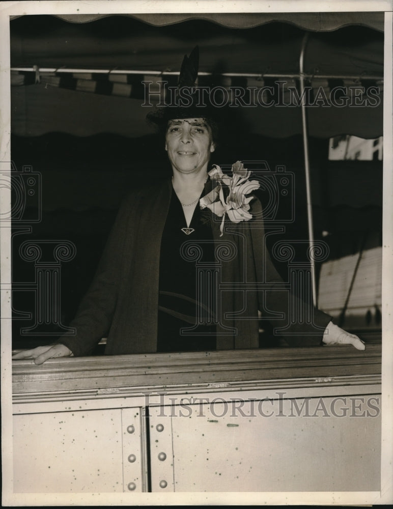 1938 Press Photo Virginia Gildersleeve Dean Of Barnard College Goes To Europe- Historic Images