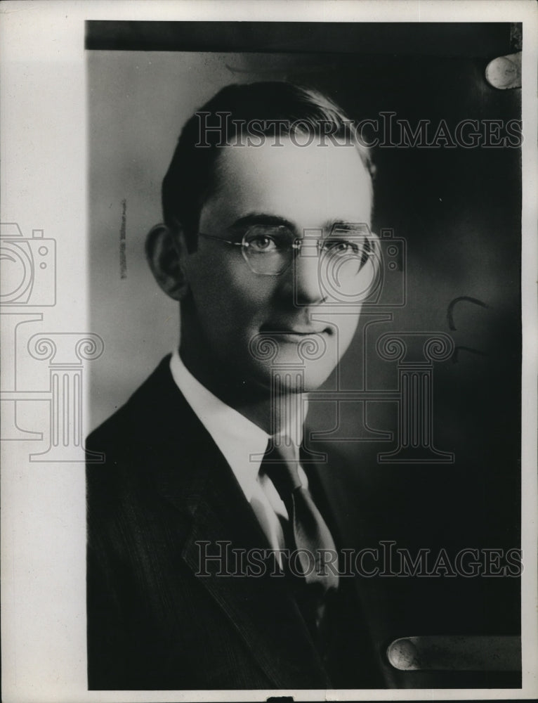 1934 Press Photo John J. Alich A Very Very Important Man In A Suit- Historic Images