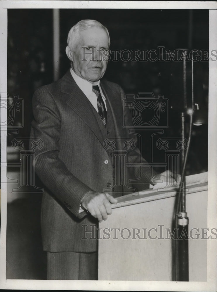 1934 Press Photo James Reed Missouri Senator At Chicago Worlds Fair- Historic Images