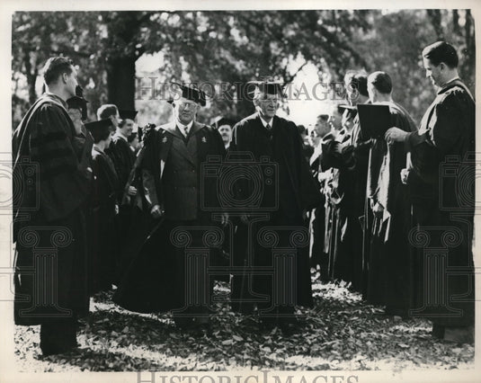 1937 Press Photo Marshel, president Ermed Hitch Wilkun.