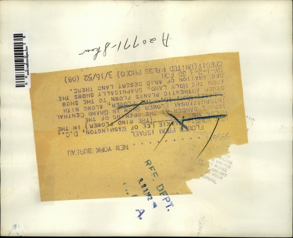 1952 Press Photo Jackie Lee at Opening of International Flower Show