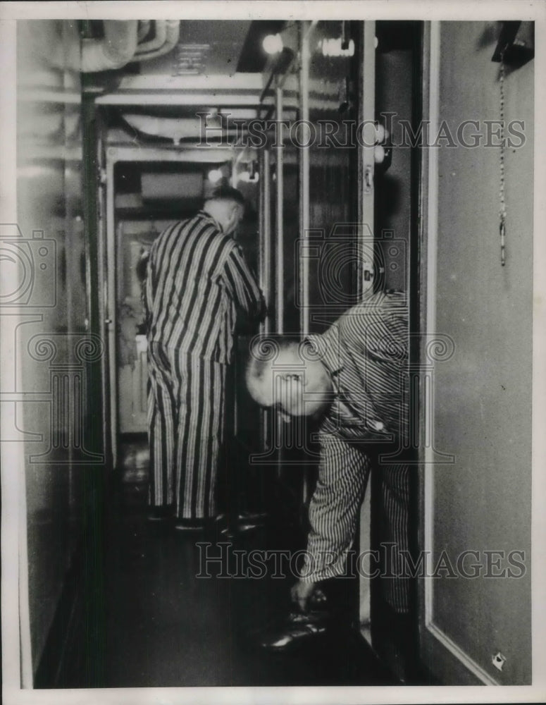 1938 Press Photo Third Class Passengers On Hamburg-American Liner Deutschland