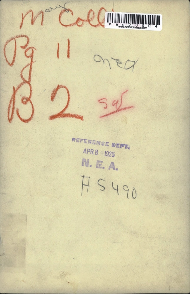 1925 Press Photo Mary Collins