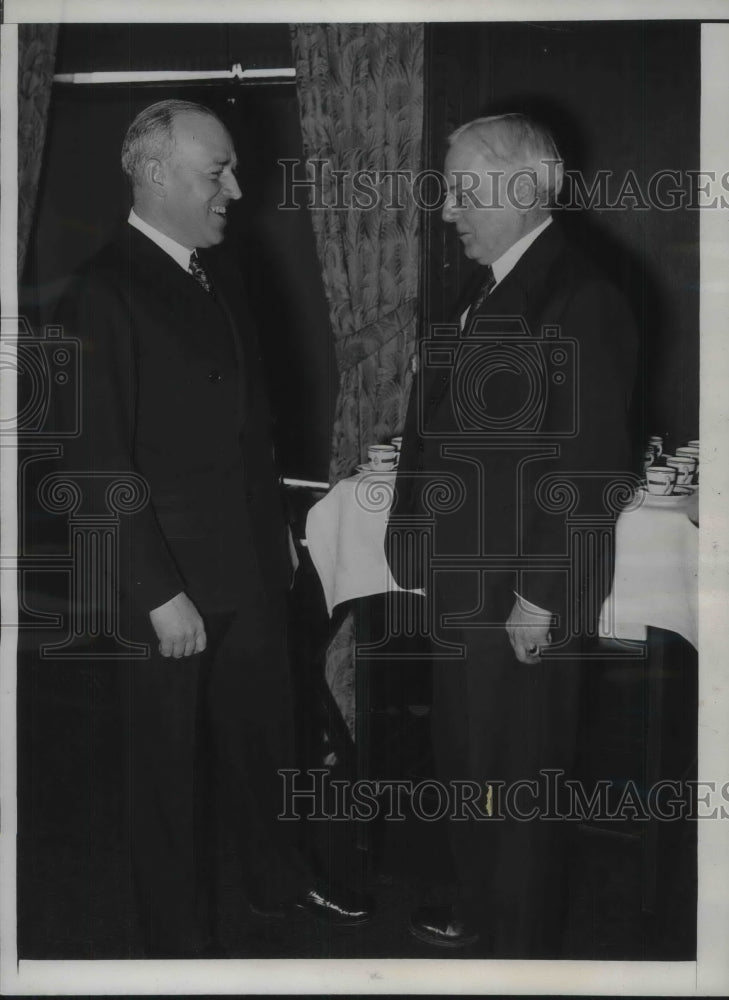 1934 Press Photo DR OMW Sprague Special Adviser to Treasury Department - Historic Images