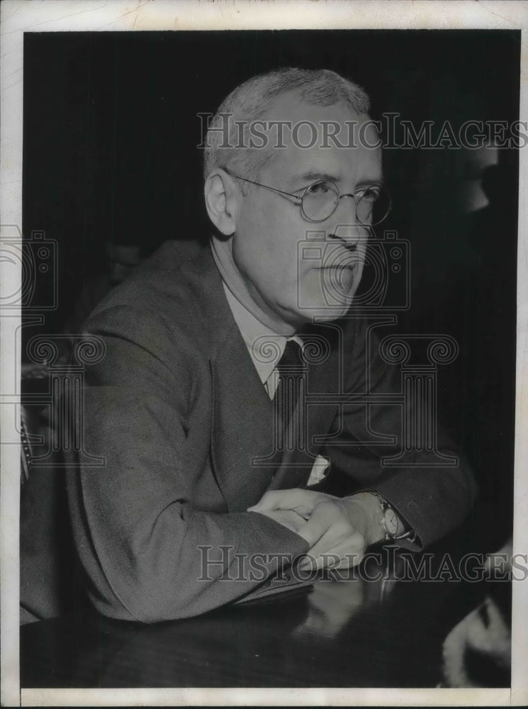 1943 Press Photo G. Howland Shaw First Witness at Ed Flynn Hearing