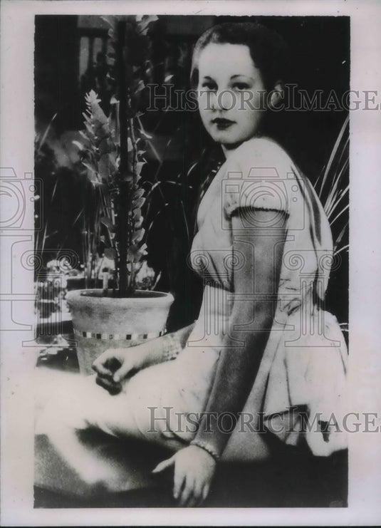 1935 Press Photo Mary Ann Hughes Freeman Slack at 19 Asks for Annulment Suit