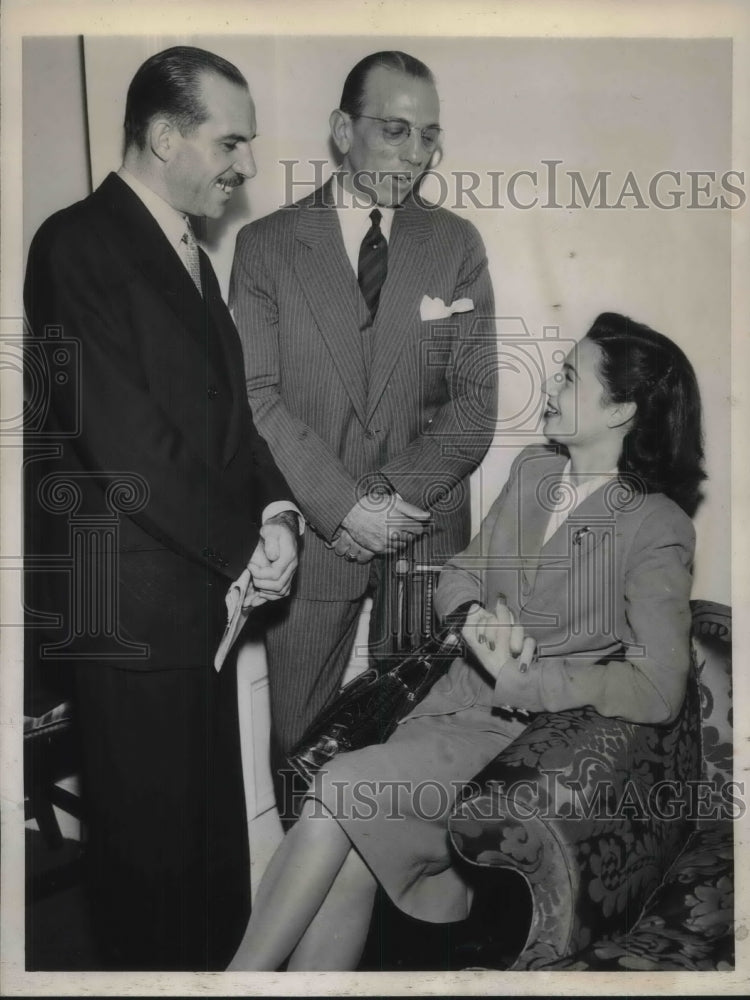1944 Press Photo Three Latin American Delegates at the Postwar Conference in NY