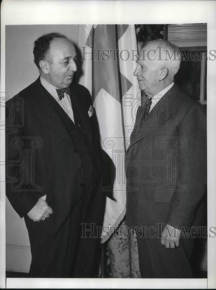 1941 Press Photo Constantin Fotitch Yugoslav Minister &amp; Head Red Cross N Davis- Historic Images