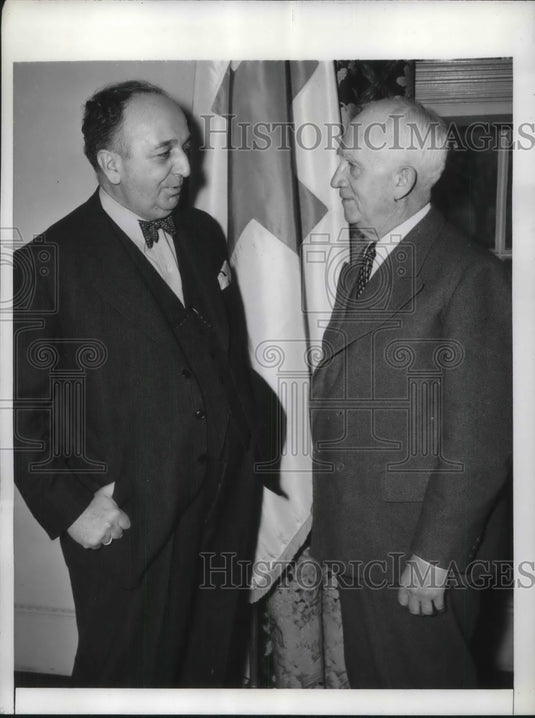 1941 Press Photo Constantin Fotitch Yugoslav Minister & Head Red Cross N Davis- Historic Images