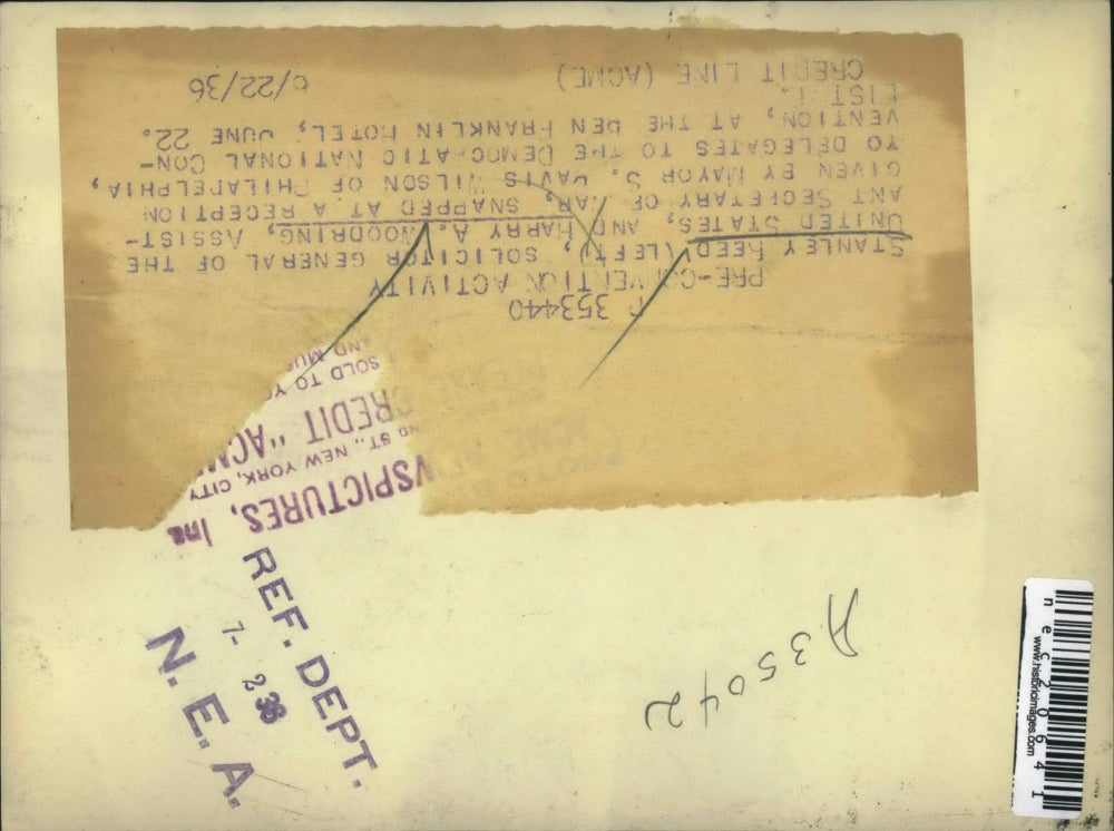 1936 Press Photo Stanley Reed Solicitor General, Harry Woodring Asst Sec of War