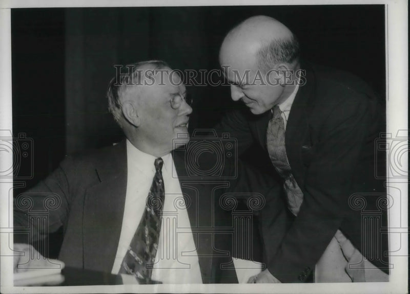 Load image into Gallery viewer, 1937 Press Photo William Green President of AFL &amp; Rep P Connery Jr
